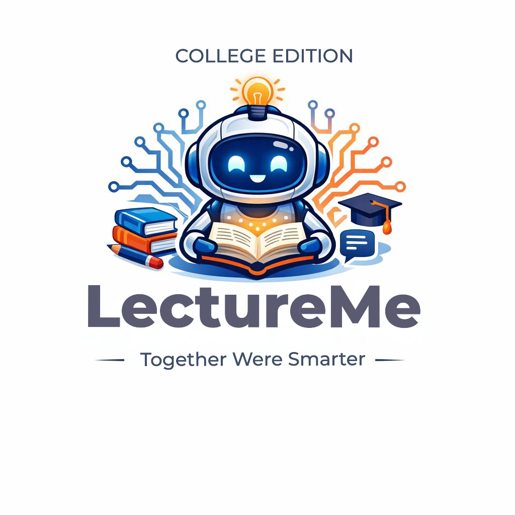 Lecture Me Robot Mascot - Together We're Smarter